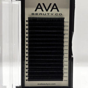 Black Lash Tray – Mixed Length 16 Row Cashmere Lash Extensions for Lash Artists
