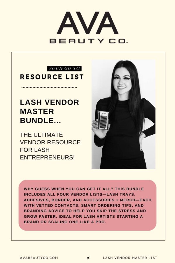 Ultimate Lash Vendor List Bundle